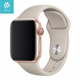 【DEVIA】Apple Watch 矽膠錶帶38/40/41mm共用款-星光色(適用Apple Watch 38/40/41mm)
