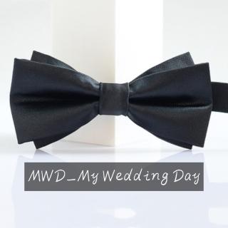 【MWD】男士180D紳士領結 素色領結 WD0399(雙層布料 伴郎領結 結婚配件 新郎領結 法式領結 訂婚)