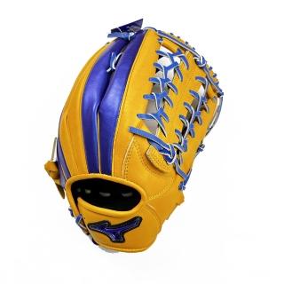 【MIZUNO 美津濃】棒球手套 外野 T網檔 黃X亮藍  12.75吋(1ATGH21660 4722)
