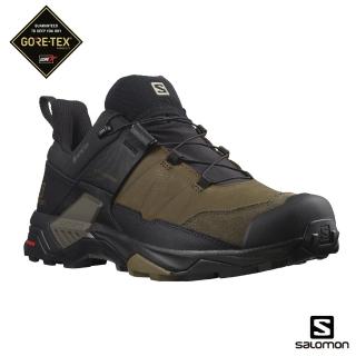 【salomon】男 X ULTRA 4 LTR GTX 低筒登山鞋(沙漠棕/黑/袋鼠褐)