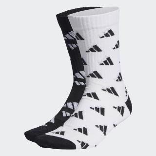 【adidas 愛迪達】3-STRIPES 中筒襪 2 雙入 男/女(HE2963)