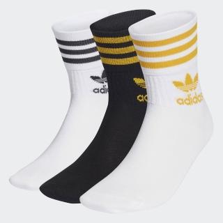 【adidas 愛迪達】ADICOLOR 中筒襪 3 雙入 男/女(HN6871)