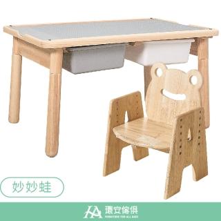 【環安傢俱】FUN心趣玩多用途桌椅組(動物陪讀椅妙妙蛙)