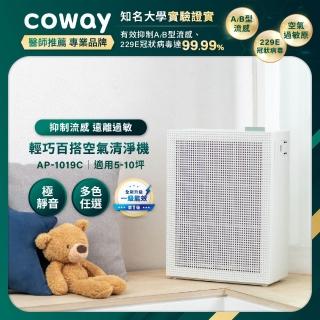 【Coway】5-10坪 綠淨力玩美雙禦空氣清淨機 AP-1019C(組合用)