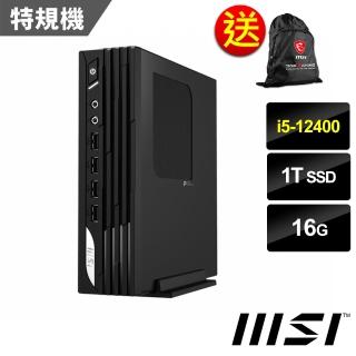 【MSI 微星】PRO DP21 12M-037BTW 桌上型電腦(i5-12400/16G/1T SSD/NO OS)