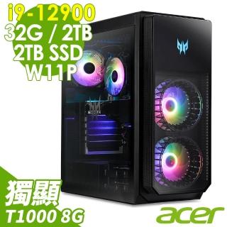 【Acer 宏碁】PO5-640 i9-12900/32G/2TSSD+2TB/T1000 8G/W11升級W11P(12代i9十六核心電腦)