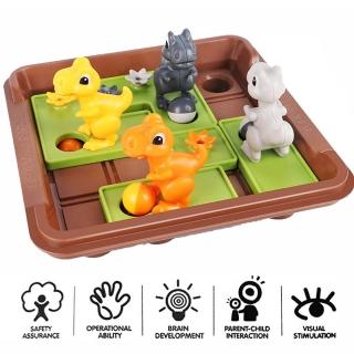 【GCT 玩具嚴選】益智恐龍棋盤桌遊(立體益智棋)