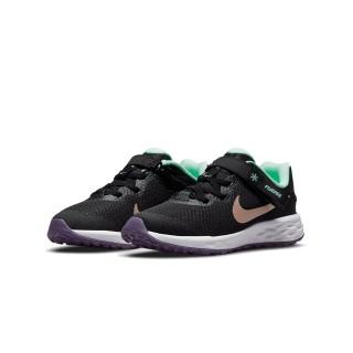 【NIKE 耐吉】慢跑鞋 運動鞋 便利束帶 日常 舒適 REVOLUTION 6 FLYEASE NN PS 中童 - DD1114005