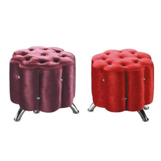 【MUNA 家居】梅花沙發小椅/共兩色(小沙發 沙發凳  布沙發)