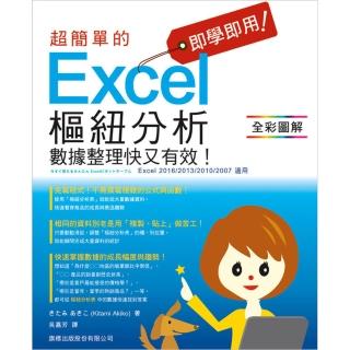 即學即用! 超簡單的 Excel 樞鈕分析 — 數據整理快又有效!（附CD）