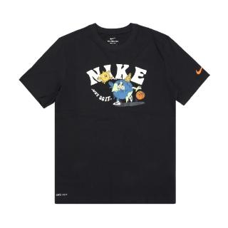 【NIKE 耐吉】短袖 Graphic Tee 黑 男款 吸濕 快乾 短T 地球 籃球 塗鴉 短T 休閒(DX6139-010)