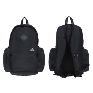 【adidas 愛迪達】大型後背包-雙肩包 肩背包 17.5L 愛迪達 黑銀(HI3557)