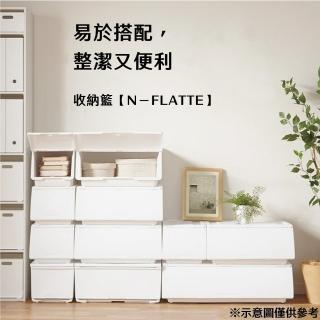 【NITORI 宜得利家居】堆疊收納籃寬型加大用蓋  N-FLATTE PWH(收納 收納籃 堆疊 N-FLATTE)