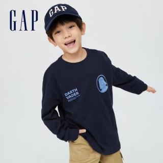 【GAP】男童 Gap x Star Wars星際大戰聯名 長袖T恤(427734-藏藍色)