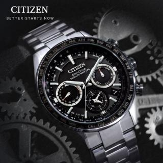 【CITIZEN 星辰】限定 GPS衛星對時 光動能鈦金屬 腕錶(CC4015-51E)