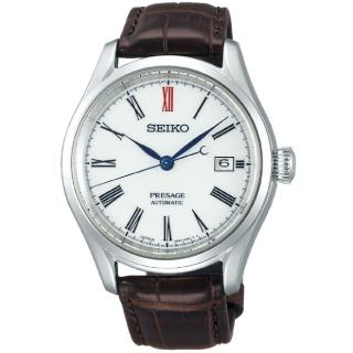 【SEIKO 精工】Presage 有田燒羅馬機械腕錶 / 白 40.5mm(6R35-00B0J/SPB095J1)