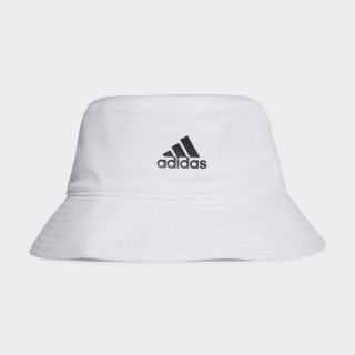 【adidas 愛迪達】運動帽 漁夫帽 白COTTON BUCKET(H36811)