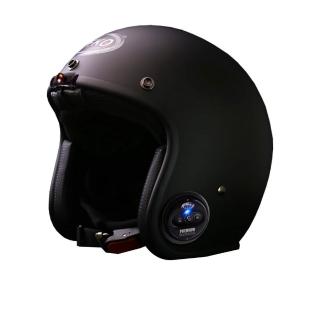 【X-BIKE】限時體驗價-單藍芽功能 台灣製 內建藍芽通訊復古安全帽(含鏡片、電池、充電器)