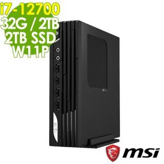 【MSI 微星】PRO DP21 12M i7-12700/32G/2TSSD+2TB/W11P(十二核心 迷你電腦)