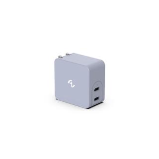 【Allite】65W 氮化鎵雙孔USB-C PD快充充電器(限量紫薯芋泥色)
