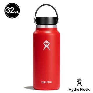 【Hydro Flask】32oz/946ml 寬口提環保溫瓶(棗紅色)