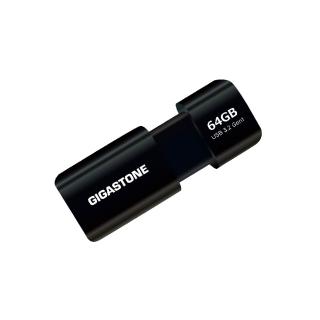 【GIGASTONE 立達】64GB USB3.1/3.2 Gen 1 極簡滑蓋隨身碟 UD-3202黑(64G USB3.2高速隨身碟)