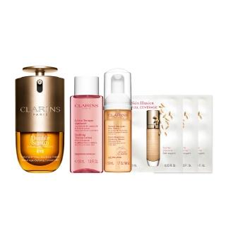 【CLARINS 克蘭詩】黃金亮眼雙萃20ml(眼部精華 眼膜 黑眼圈 細紋)