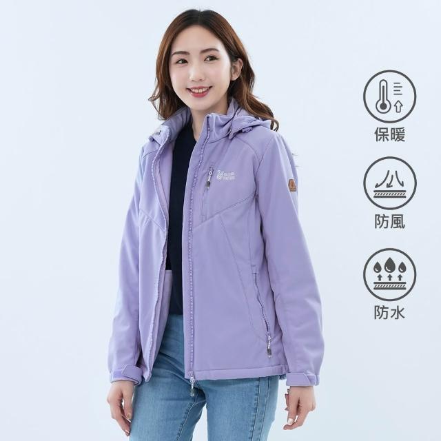 【遊遍天下】男女款GlobeTex防水防風保暖刷毛軟殼外套 贈收納袋(M-5L 大尺碼)