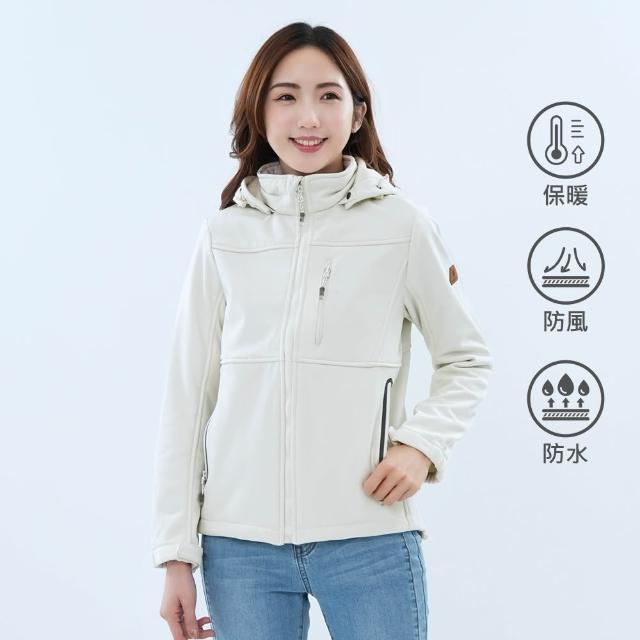【遊遍天下】男女款GlobeTex防水防風保暖刷毛軟殼外套 贈收納袋(M-5L 大尺碼)