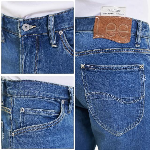 【Lee】出清品-男裝 牛仔褲 / 731 中腰舒適小直筒 中藍洗水 / 101+ 系列(LL220094785)