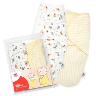【mamaway 媽媽餵】迪士尼系列蠶寶寶包巾組 2入  森林維尼(新生兒包巾/嬰兒包巾)
