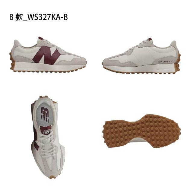 【NEW BALANCE】NB 327 復古運動鞋 休閒鞋 男鞋 女鞋 白 灰 銀 多色(W327240-B&WS327KA-B)