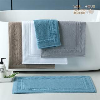 【Warm House Decor 暖和家居】浴室吸水地墊 加厚全棉吸水防滑墊(浴室地墊吸水地墊)