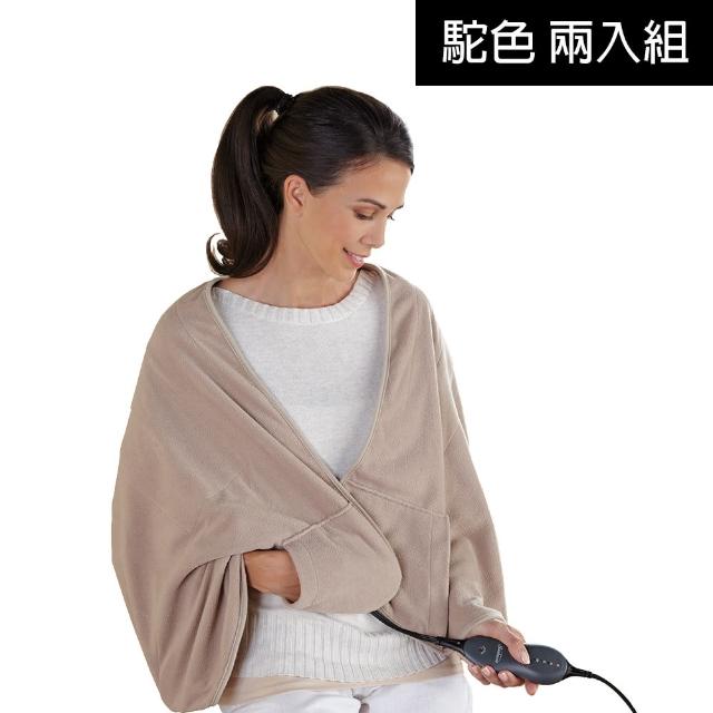 【Sunbeam】柔毛披蓋式電熱毯/熱敷墊 三色任選(兩入超值組)