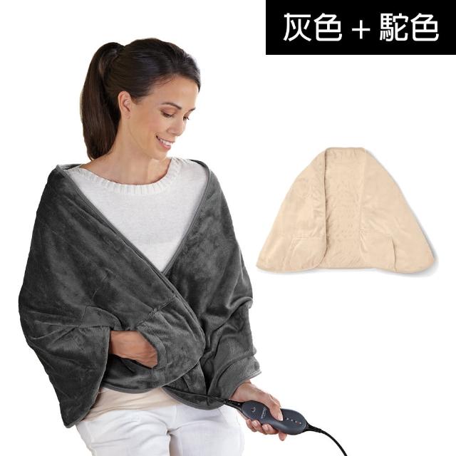 【Sunbeam】柔毛披蓋式電熱毯/熱敷墊 三色任選(兩入超值組)