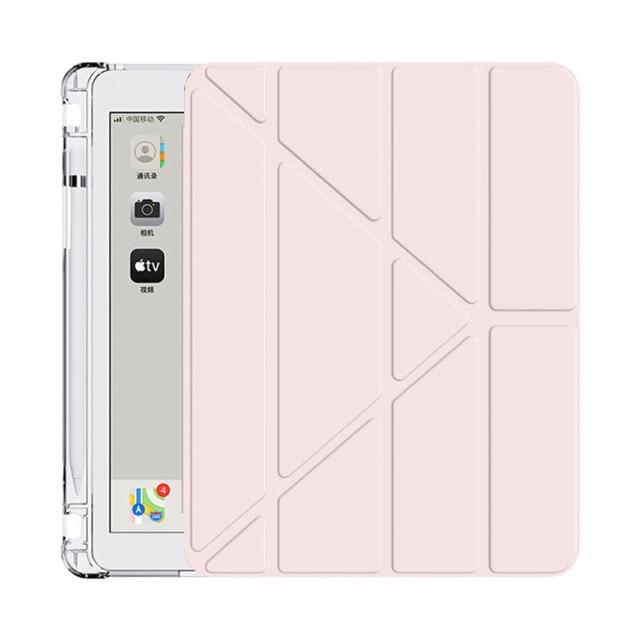 【YUNMI】iPad 第10代/第11代 變形金剛保護殼 Y折支架 智能休眠 帶筆槽 氣囊防摔平板保護套(A2757)
