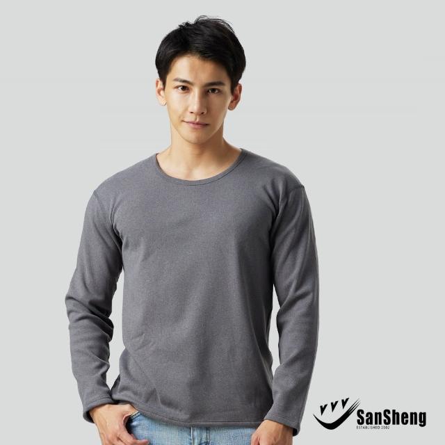 【SanSheng 三勝】2件組急暖絨超柔蓄熱圓領長袖內衣(內絨毛 陽離子 蓄熱)