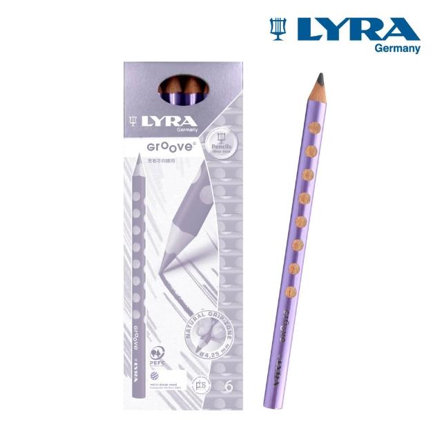 【LYRA】三角洞洞鉛筆6入-多色可選(原廠正版 德國製 三角鉛筆 鉛筆 大三角鉛筆 洞洞筆 粗三角鉛筆)