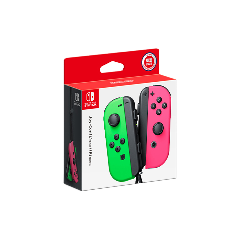 【Nintendo 任天堂】Switch 原廠JOYCON手把綠粉色JOY-CON(台灣