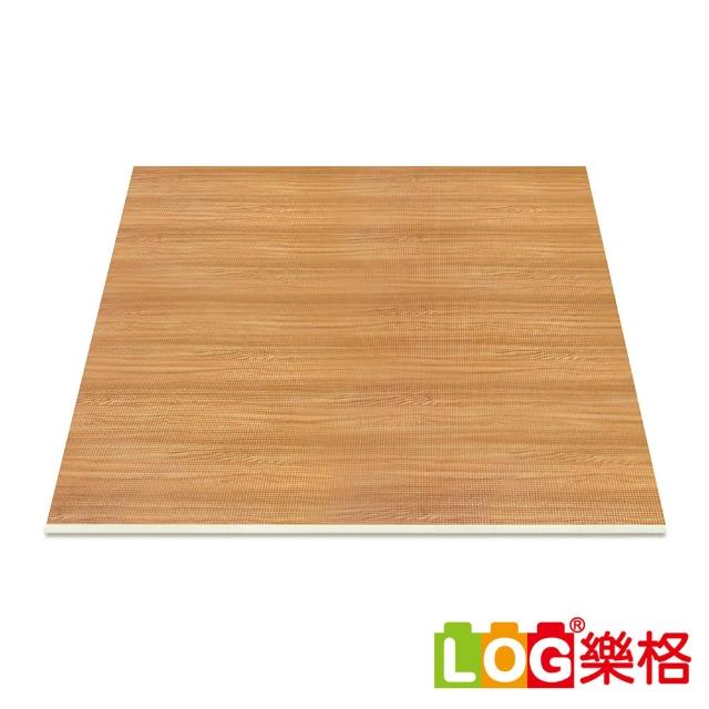 【LOG 樂格】XPE環保無毒爬行地墊 厚2cm -木紋款(爬行墊 素色地墊 無包邊120x120x2cm)