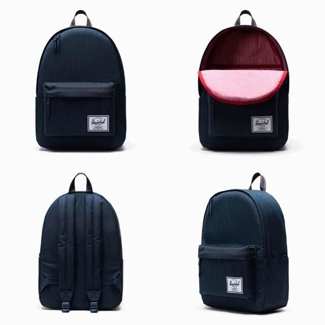 【Herschel】Classic XL 特大 黑色 全黑 帆布 防潑水 尼龍內裡 可放水壺 大容量 書包 男女