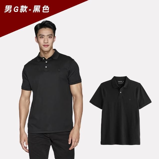 【Abercrombie & Fitch】AF 麋鹿 A&F 經典刺繡麋鹿短袖POLO衫 上衣-多色選(平輸品/春夏舒適)