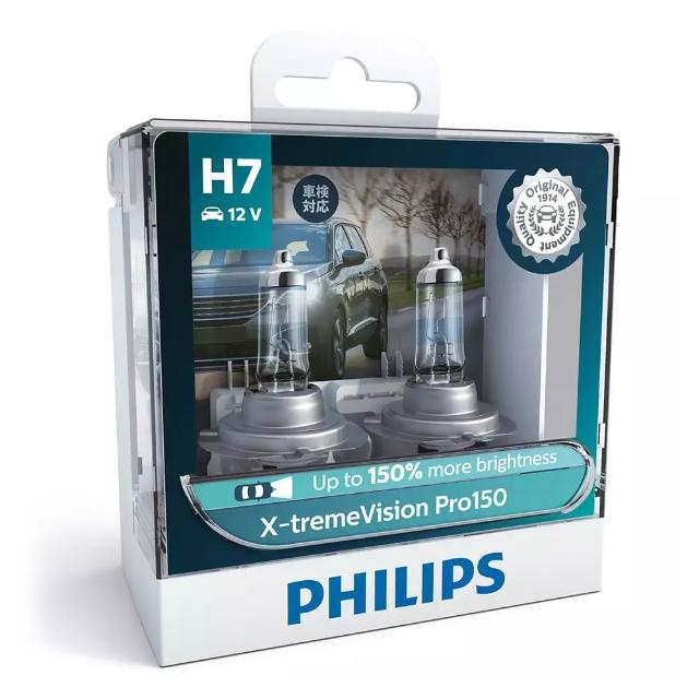 【Philips 飛利浦】H7 H11 9005 HB3 9006(X-treme Vision Pro150 第三代升級版幻靚光+150%)
