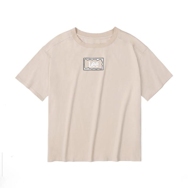 【Lee】出清品-女裝 短袖T恤 / 長框縫線印花 小LOGO 共2色 Oversized版型(LL220237562 / LL22023797W)