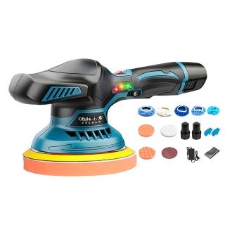 【Ogula 小倉】鋰電拋光機 數顯打蠟機 雙電+拋光打蠟配件(鋰電打蠟機/拋光機/電動打蠟機)