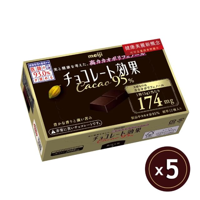 【Meiji 明治】巧克力效果CACAO黑巧克力 72%/86%/95%(盒裝*5盒/箱)