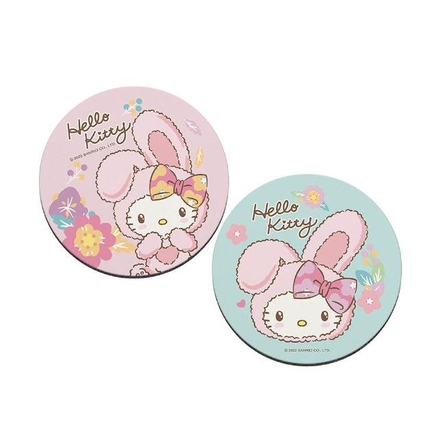 【收納王妃】Sanrio 三麗鷗  兔年系列 軟式珪藻土 吸水杯墊 杯墊 2入組(10x10x0.5)