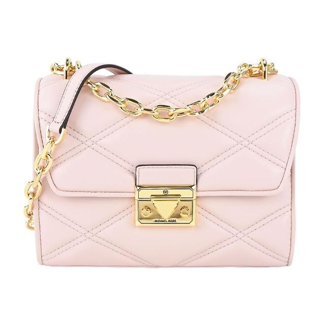 【Michael Kors】SERENA菱格紋衍縫肩背/斜背兩用包(多色選)