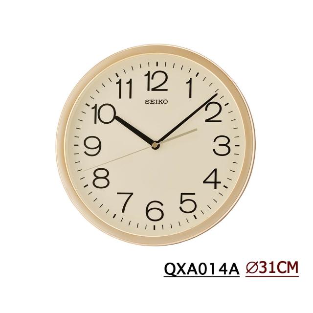【SEIKO 精工】簡約質感單色系數字 時鐘 掛鐘QXA677B/QXA014/QXA796/QXA847(靜音指針 鏡面清楚)