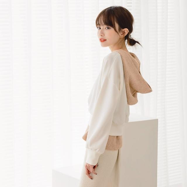 【OB 嚴選】保暖包芯紗多色連帽針織背心 《FA2606》
